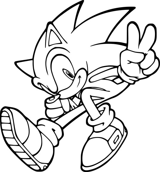 Of Sonic coloring page