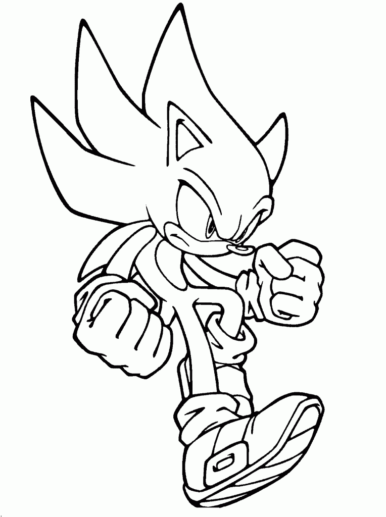 Of Super Sonic coloring page