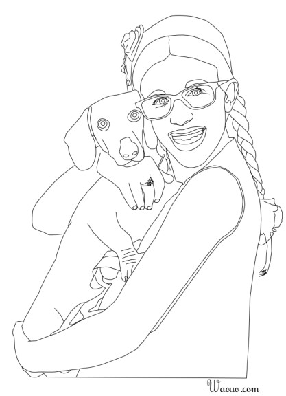 With All My Heart coloring page