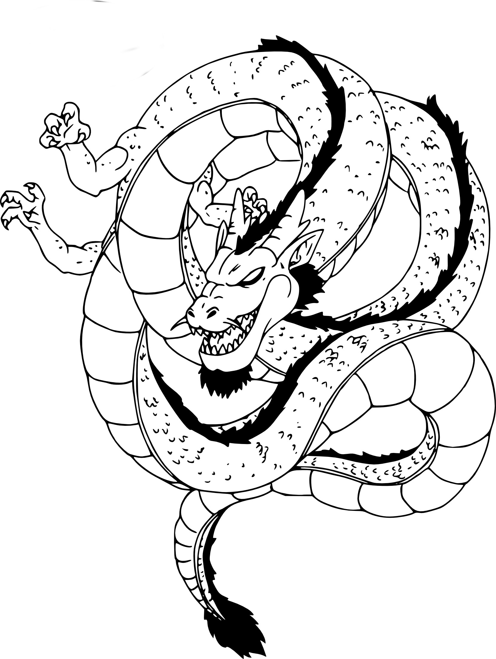 Coloriage Dragon Shenron