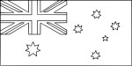 Coloriage drapeau Australie