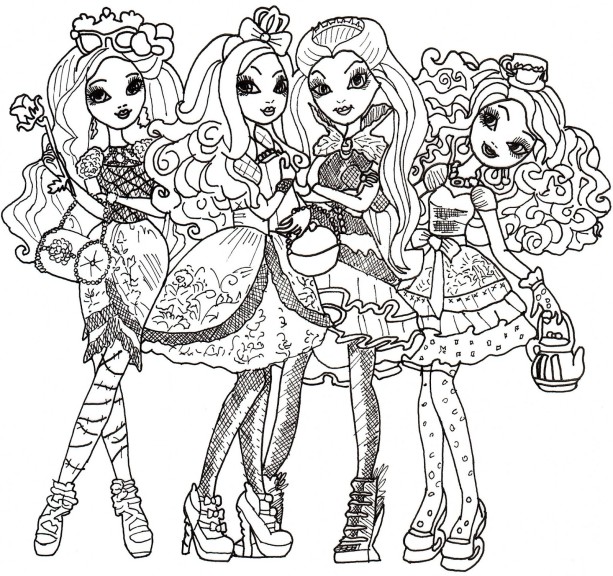 Ever After High coloring page