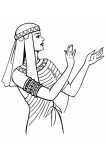 Coloriage femme egyptienne