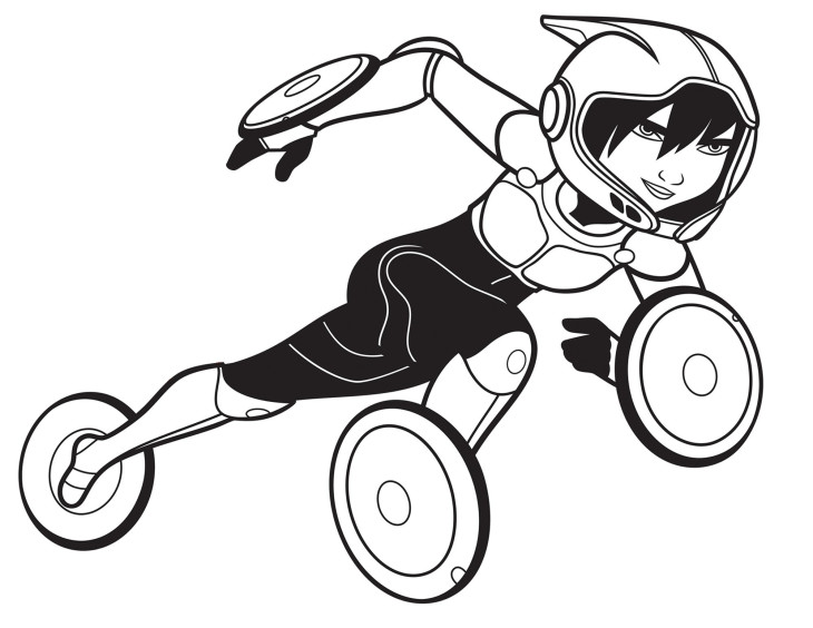 Gogo Tomago Big Hero 6 coloring page