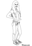 Greeicy Rendon Chica Vampiro coloring page