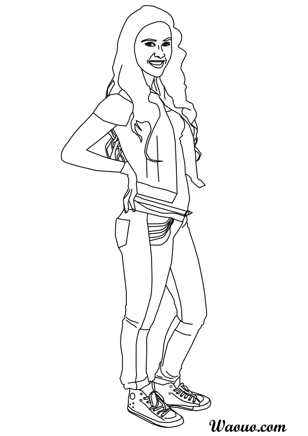 Greeicy Rendon Chica Vampiro coloring page