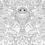 Zen Owl coloring page