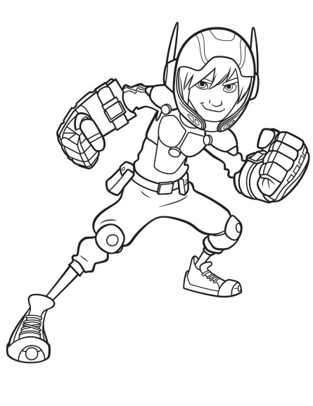 Hiro Hamada coloring page