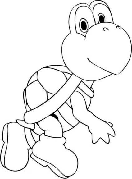 Coloriage Koopa Paratroopa