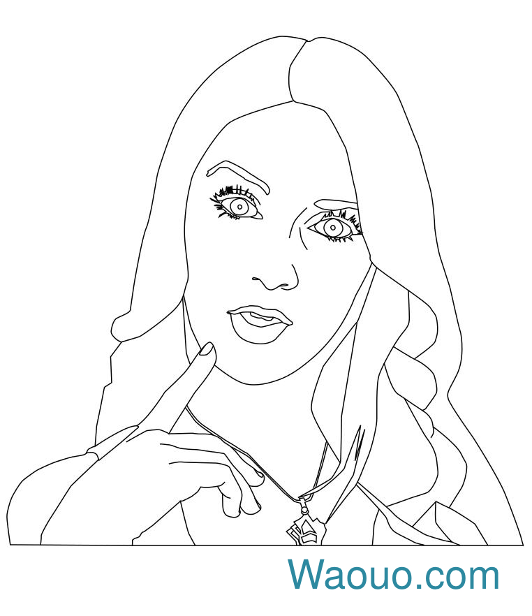 Ludmila From Violetta coloring page