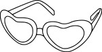 Coloriage lunettes de soleil