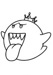 Mario King Boo coloring page