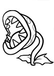 Mario Bramble Piranha coloring page
