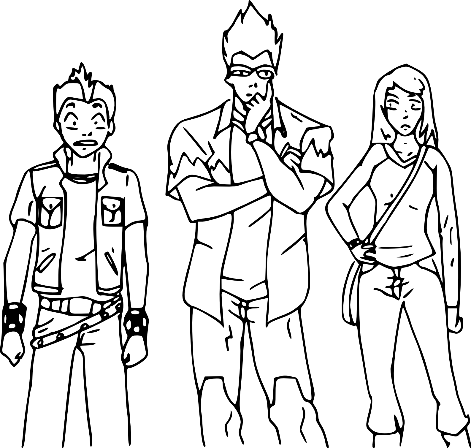 Martin Mystery coloring page