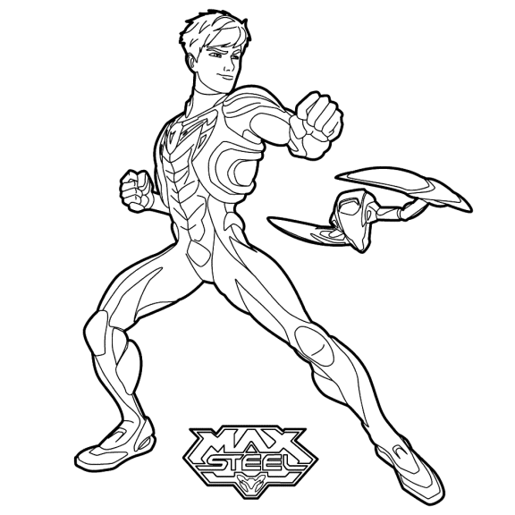Max Steel coloring page