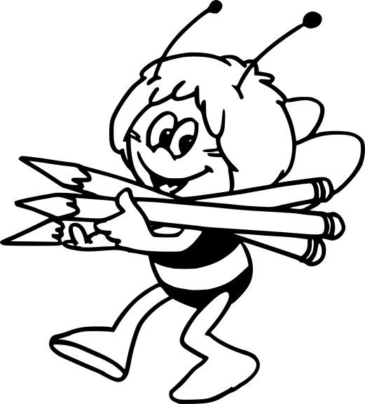 Maya The Bee coloring page