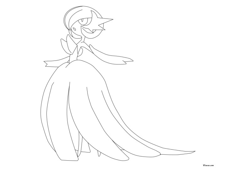 Coloriage Méga-Gardevoir