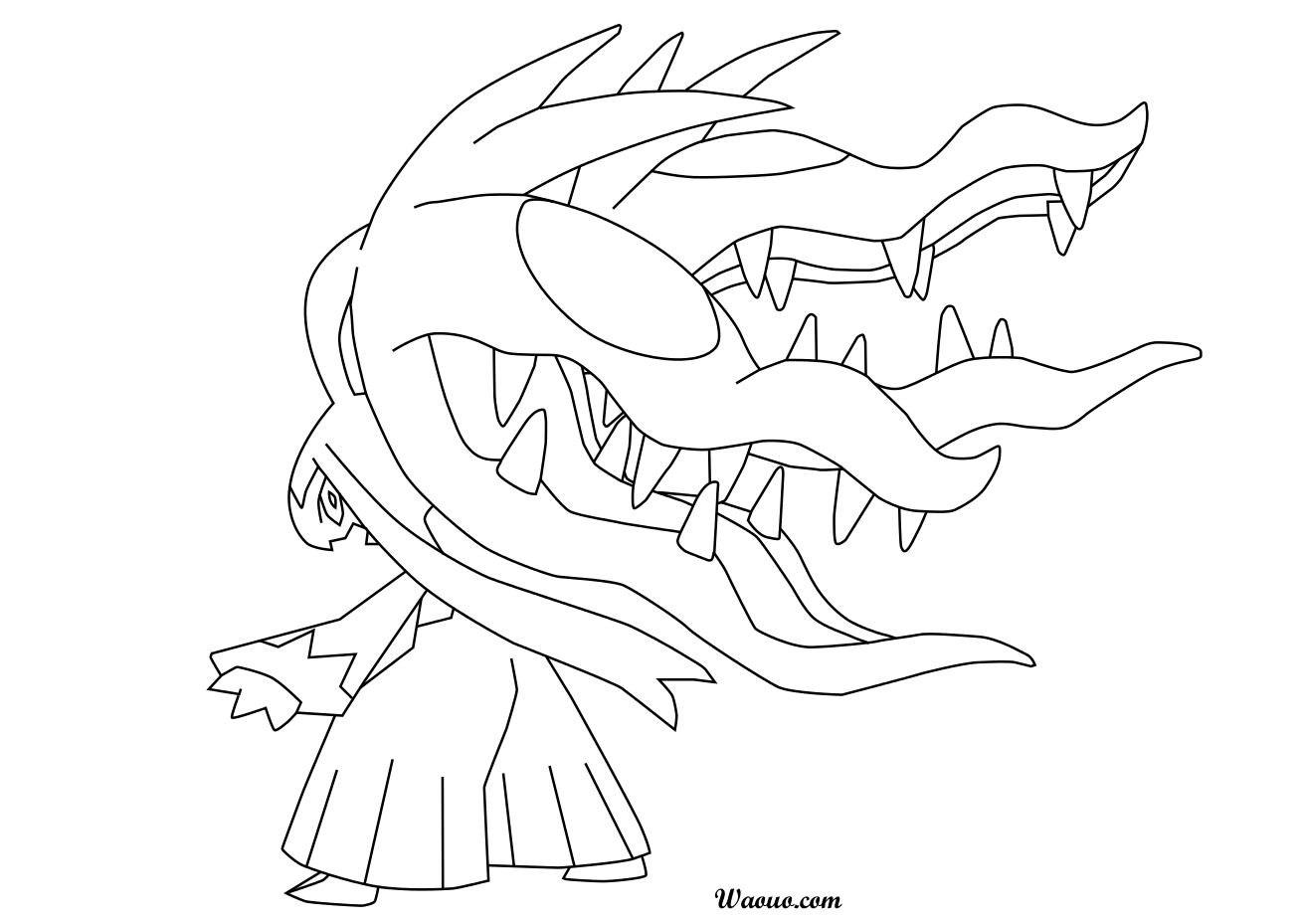 Pokemon Mega Mysdibule coloring page