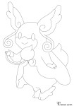 Mega Nanmeouie Pokemon coloring page