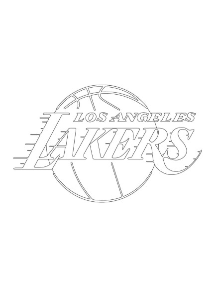 Coloriage NBA Lakers