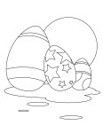 Disegno di Uova di cioccolato da colorare
