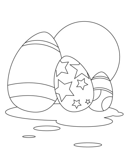 Coloriage oeufs en chocolat