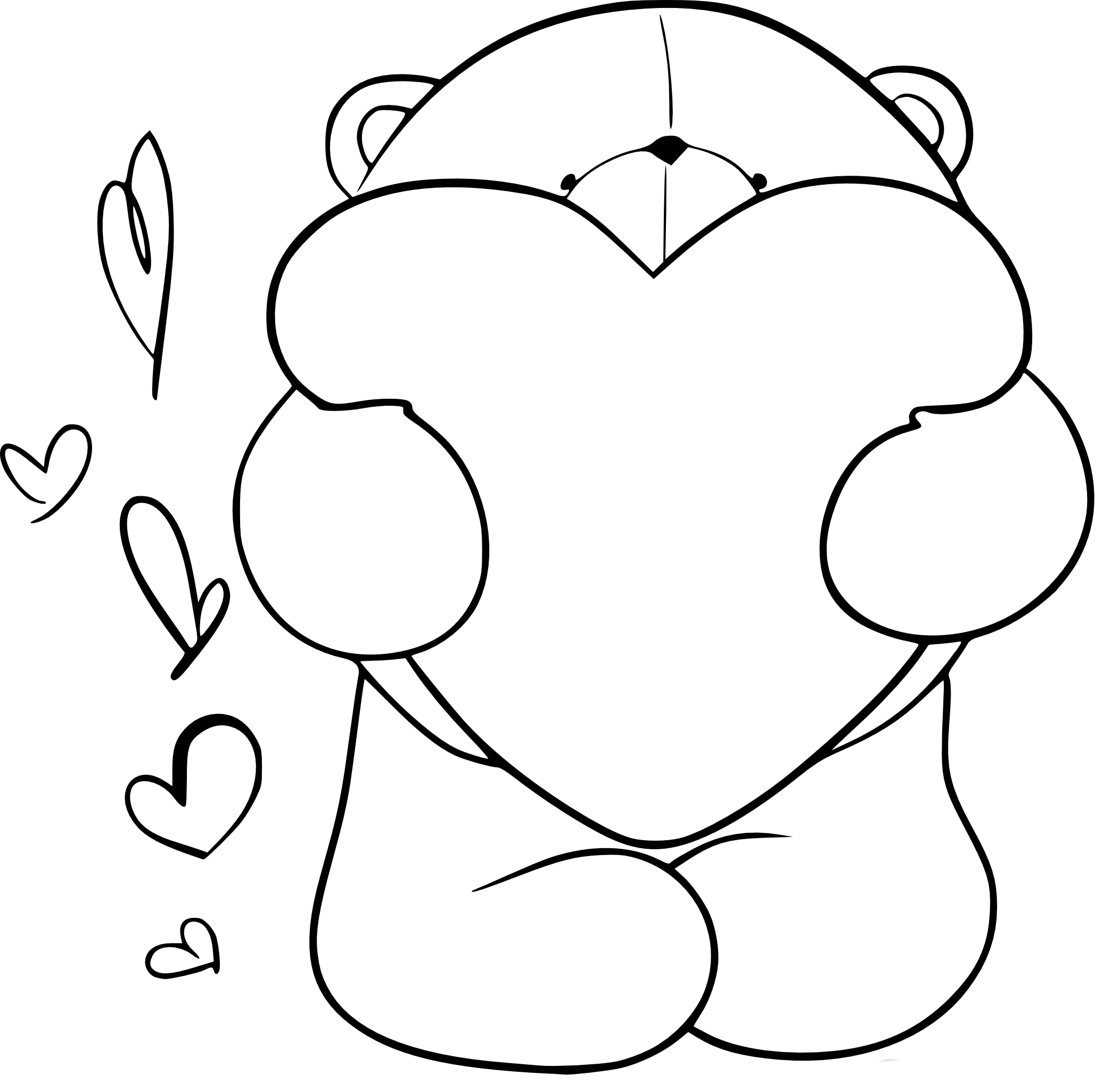 Teddy Bear coloring page 2