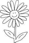 Daisy coloring page