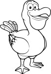 Pelican coloring page