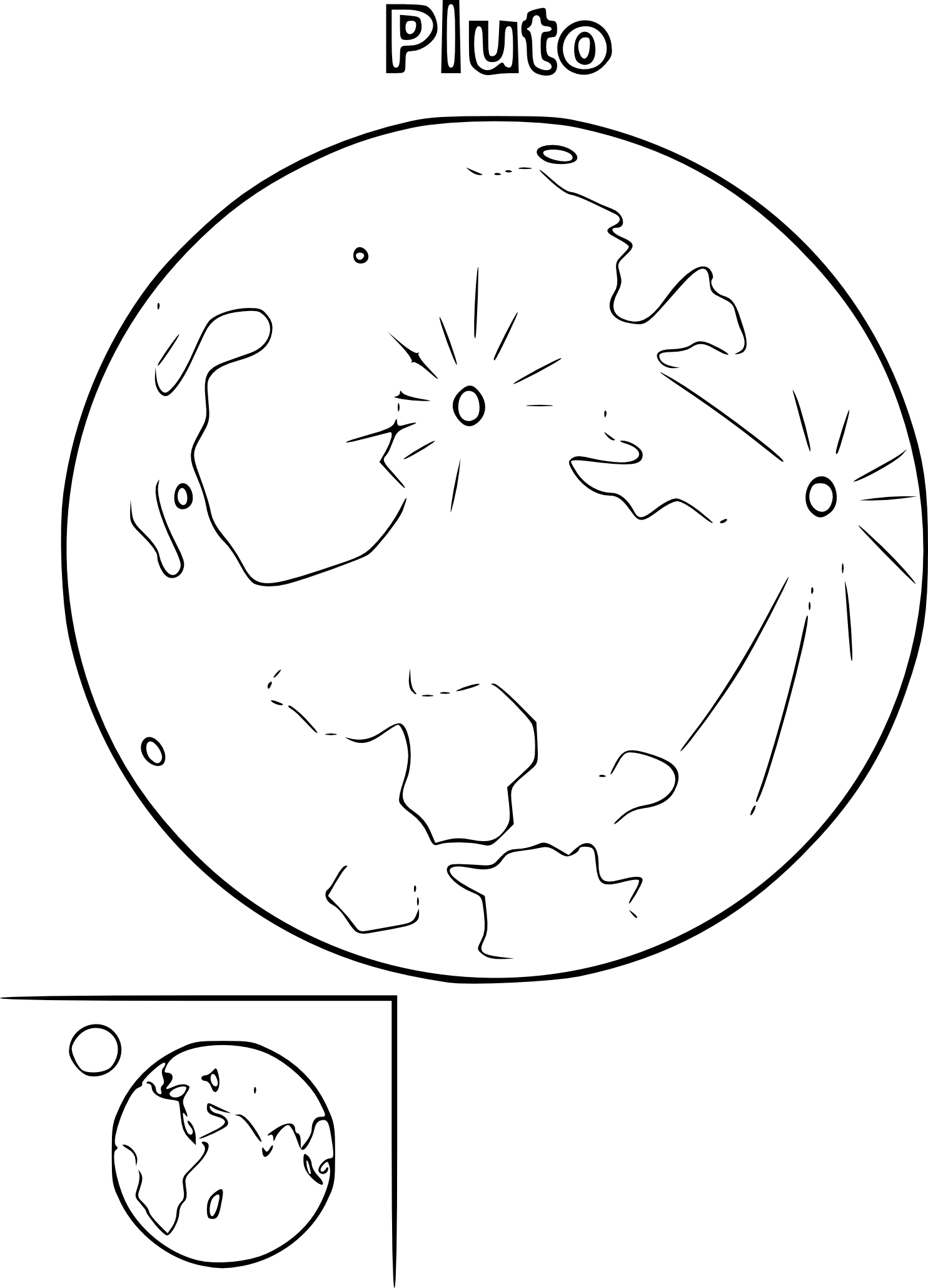 the planet pluto coloring pages