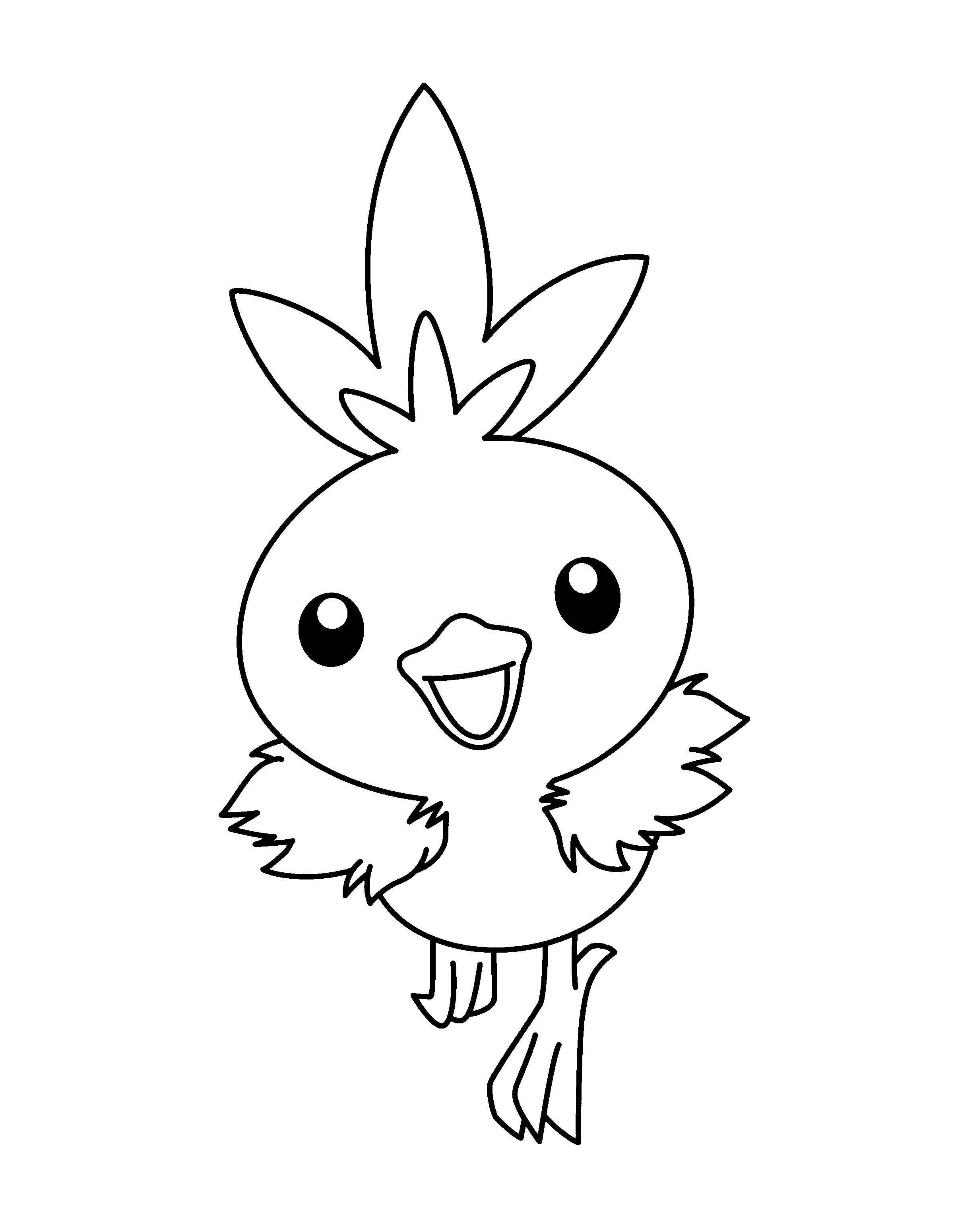 Disegno di Pokemon Torchic da colorare