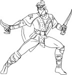 Coloriage Rain Mortal Combat