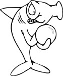 Hammerhead Shark coloring page