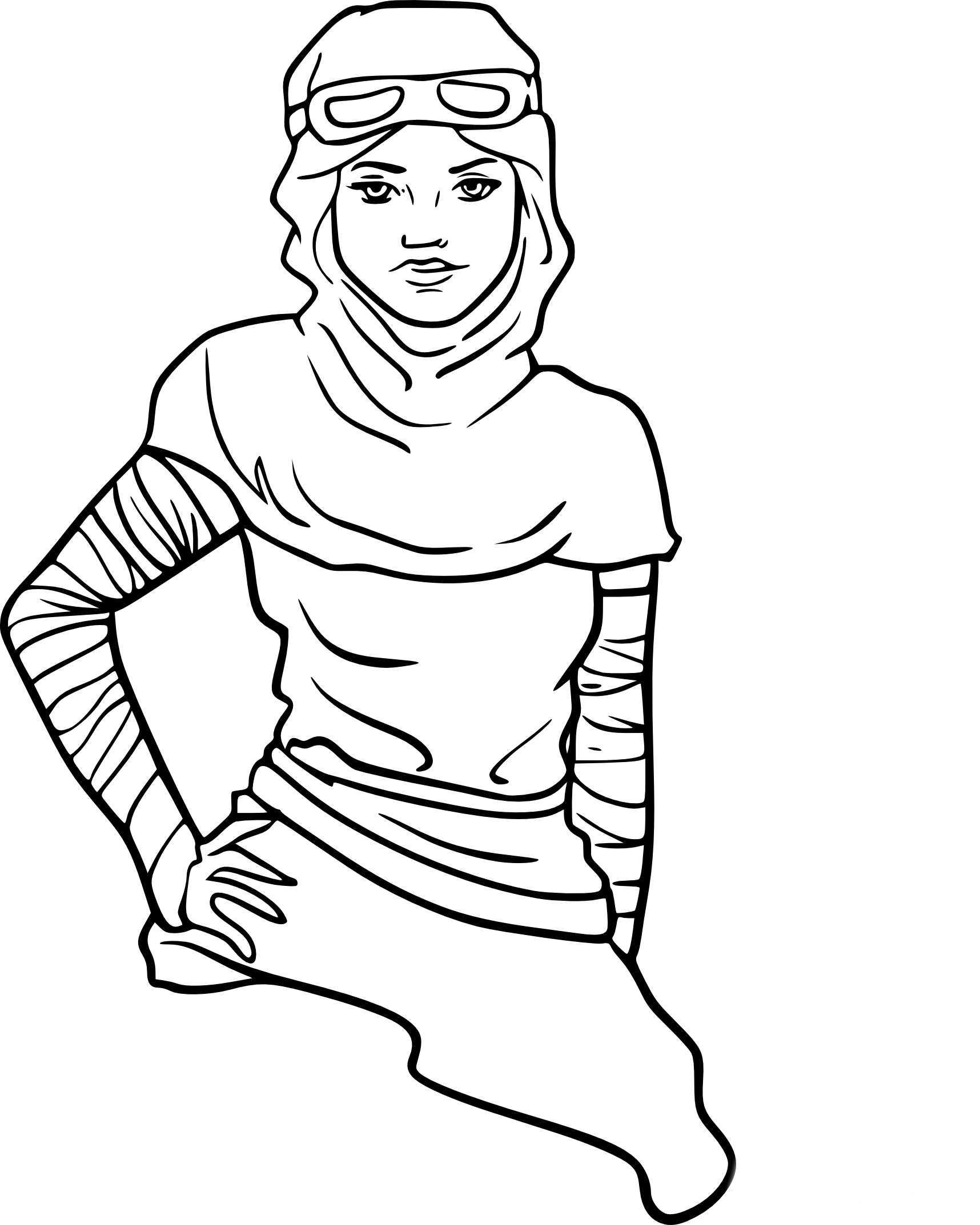 Rey Star Wars coloring page