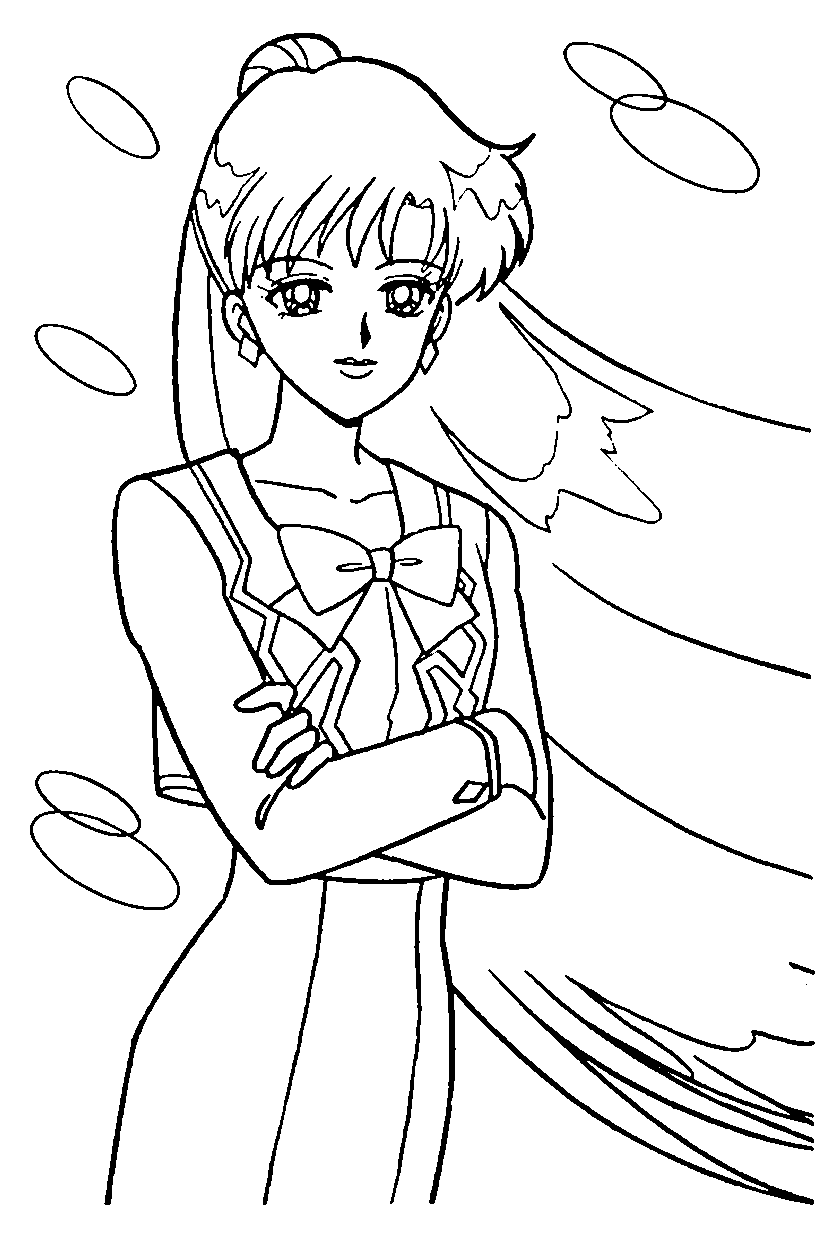 Disegno di Sailor Pluto da colorare