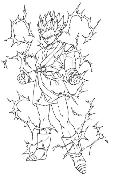 Son Gohan coloring page