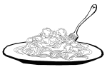 Coloriage spaghetti