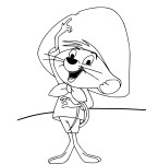 Speedy Gonzales coloring page