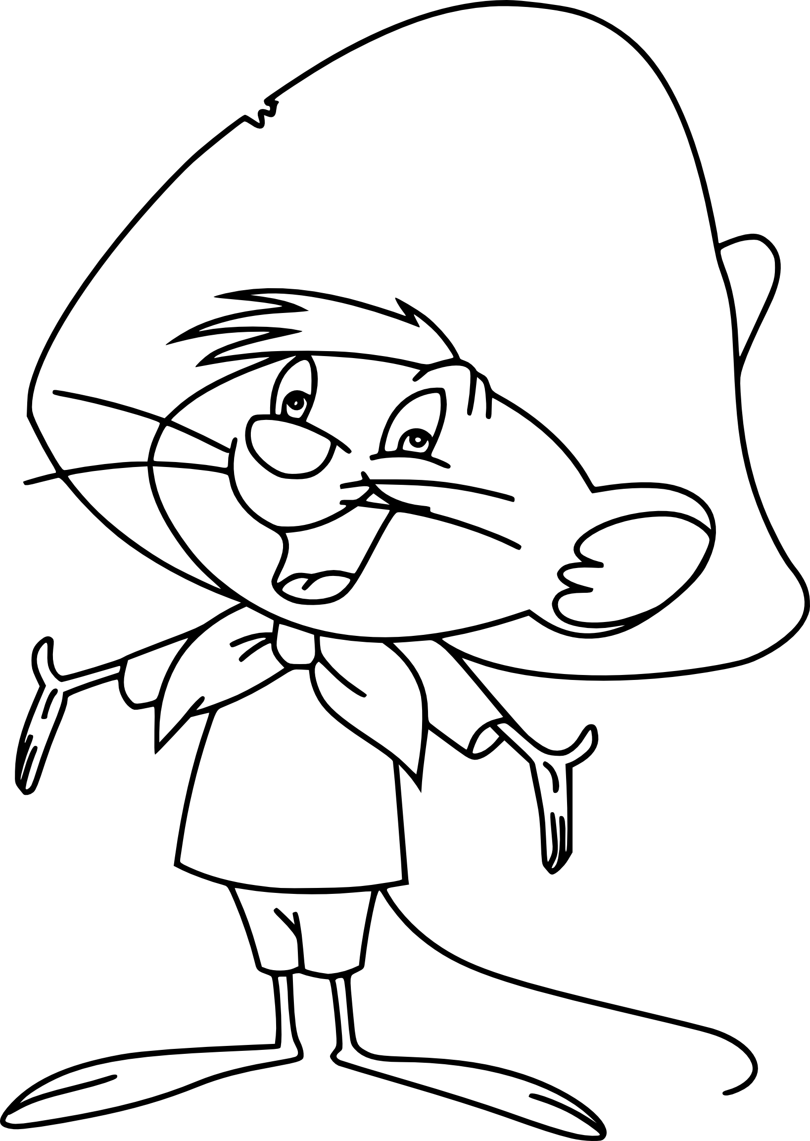 Disegno di Speedy Gonzalez da colorare