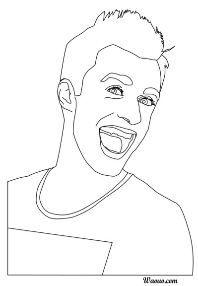 Squeezie coloring page