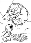 Stitch coloring page