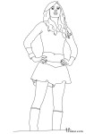 Supergirl Smallville coloring page