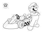 Coloriage Super Mario Kart