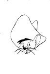 Head Of Speedy Gonzales coloring page