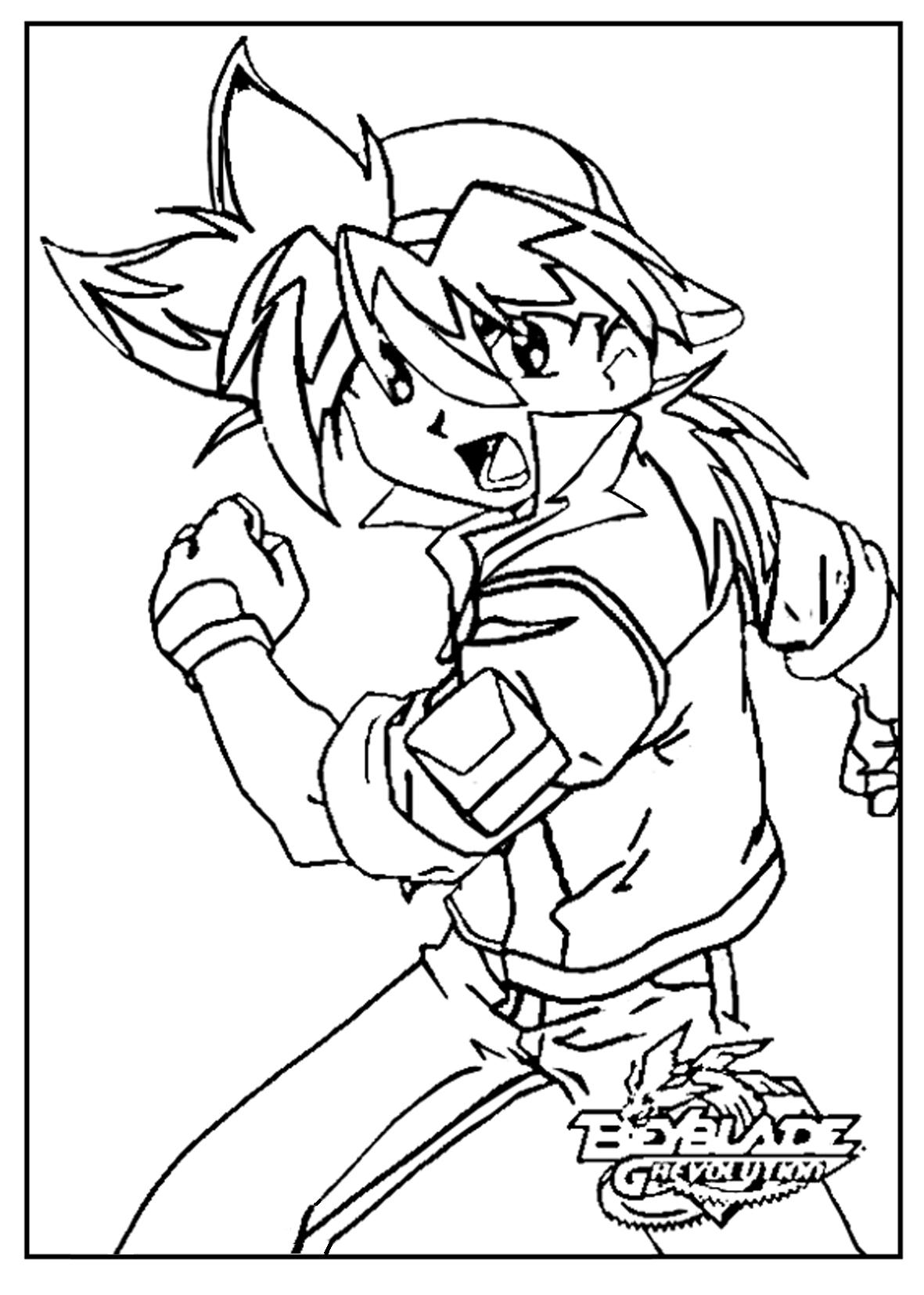 Coloriage Tyson Beyblade