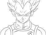 Disegno di Vegeta Ssj Blu da colorare