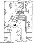 Disegno di Wallace e Gromit da colorare