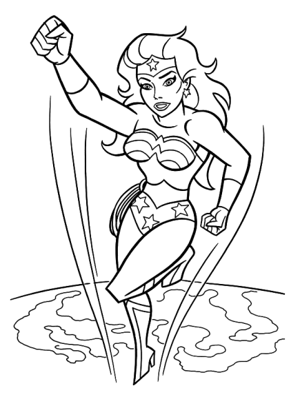 Coloriage Wonder Woman