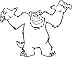 Yeti coloring page