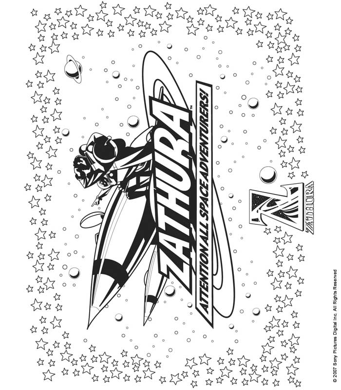 Zathura coloring page